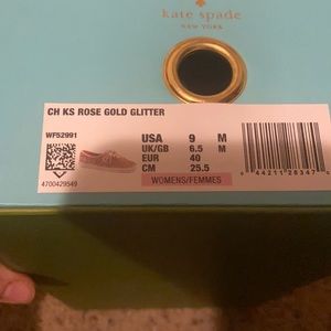 Keds - Kate Spade / Rose Gold Glitter